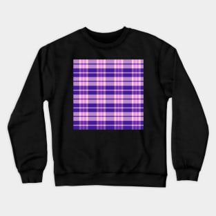 Vaporwave Aesthetic Daviana 1 Hand Drawn Textured Plaid Pattern Crewneck Sweatshirt